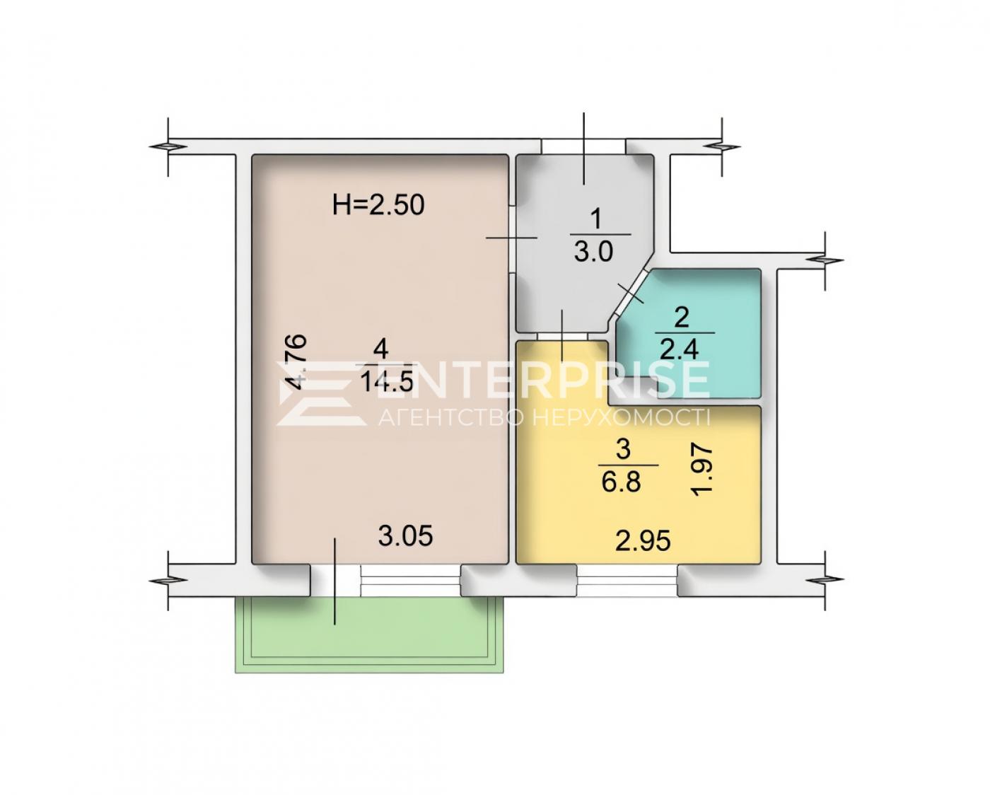 Rent out 1-room apartment. Київ, Ірини Бекешкіної в, д. 18Б — photo 13