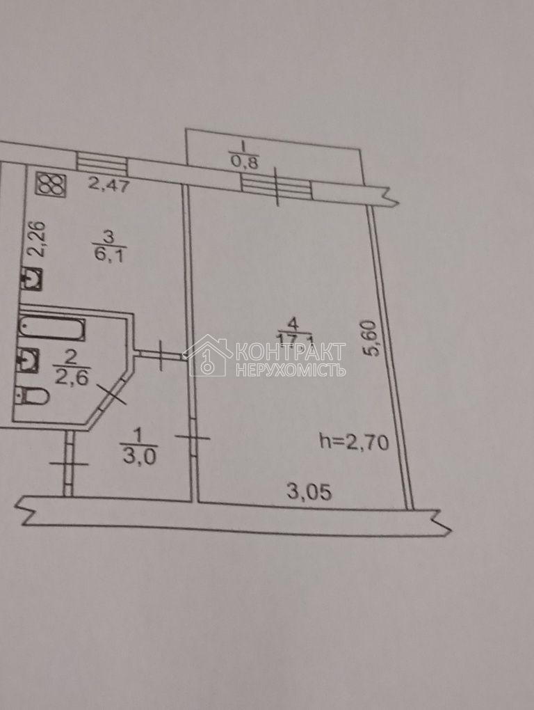 Продам 1к квартиру Павлове Поле 23 Серпня