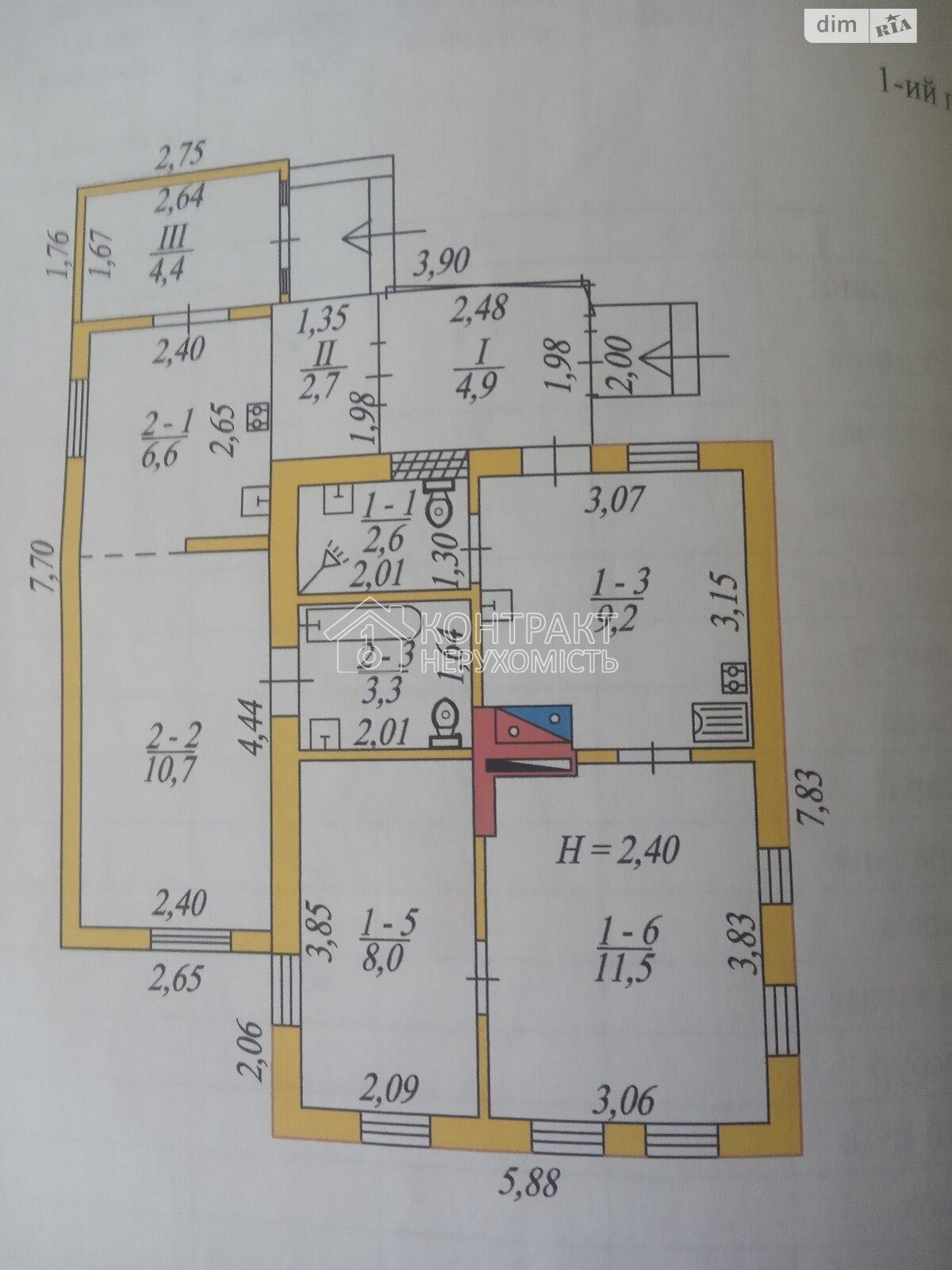 Продаж 1 поверхового будинку з ділянкою на 5 соток, вул. Вакулівська