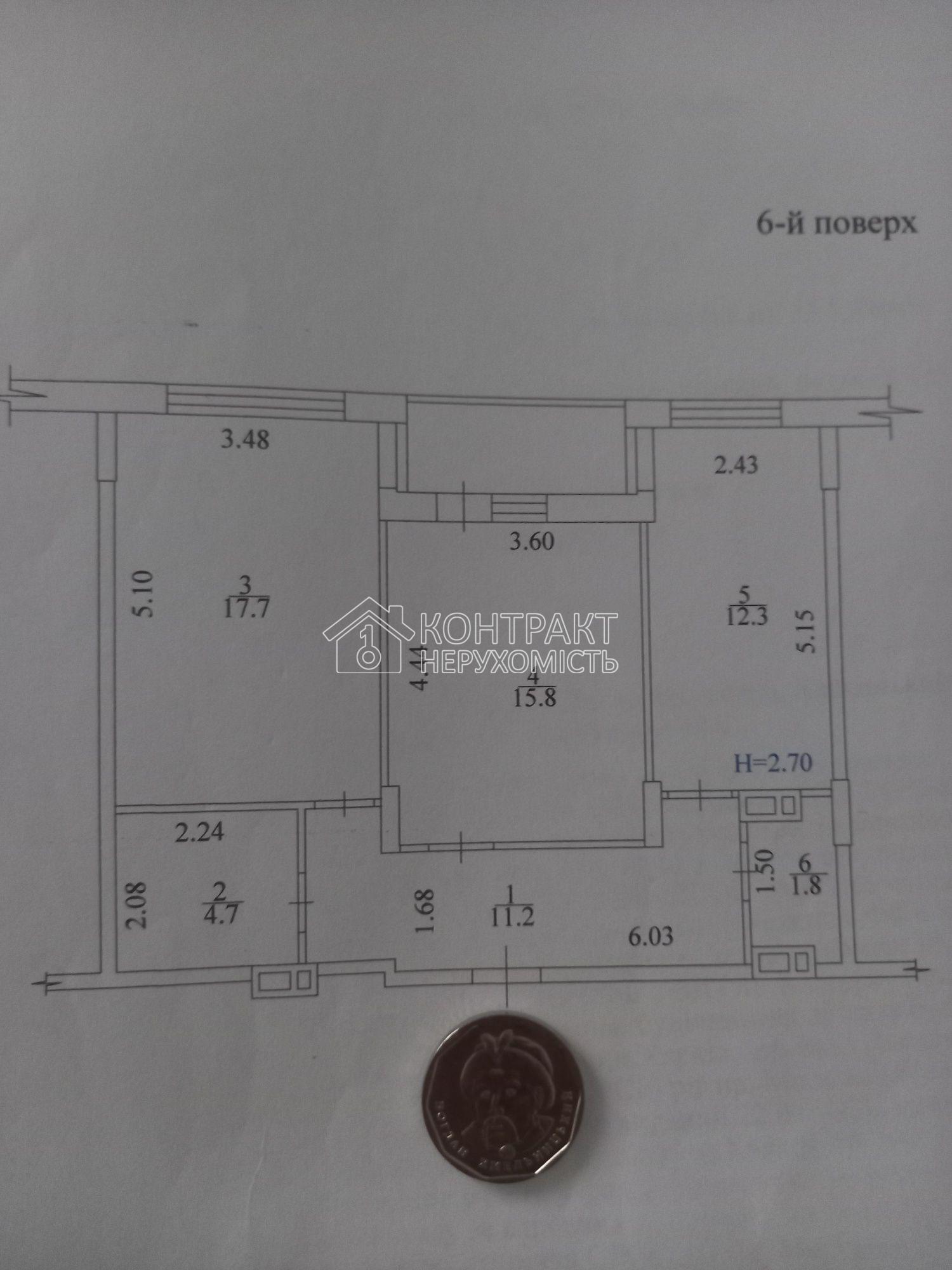Продаж 2 кім. квартири ЖК Пролісок