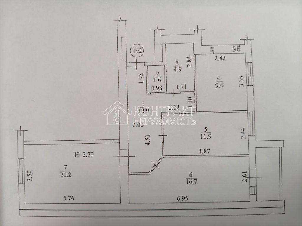3-ком.кв. ЖК Мира 3.