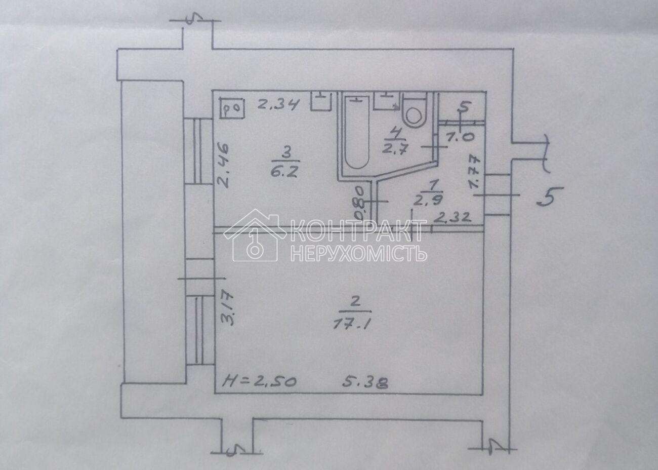 Продам 1 к.кв. на П.Поле. Ул. 23 августа 55