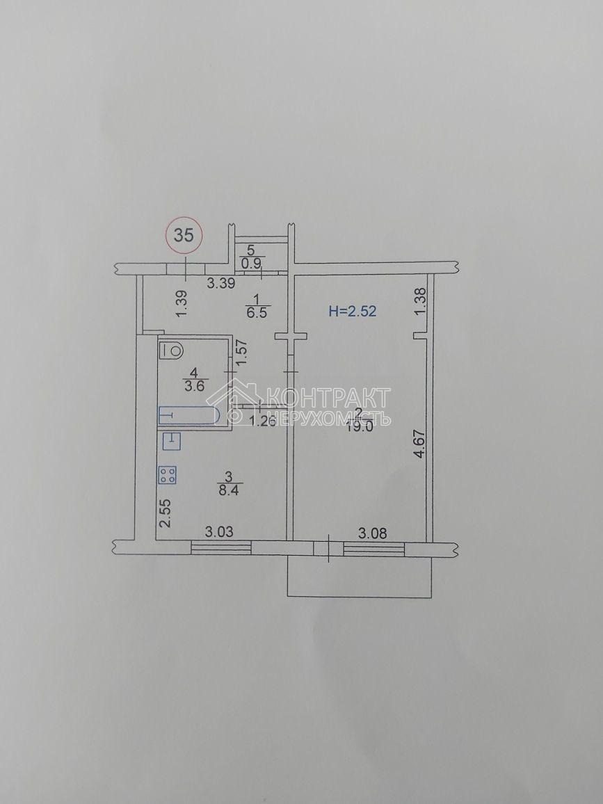 Продаж 1 к.квартири, Ковтуна - 40м2