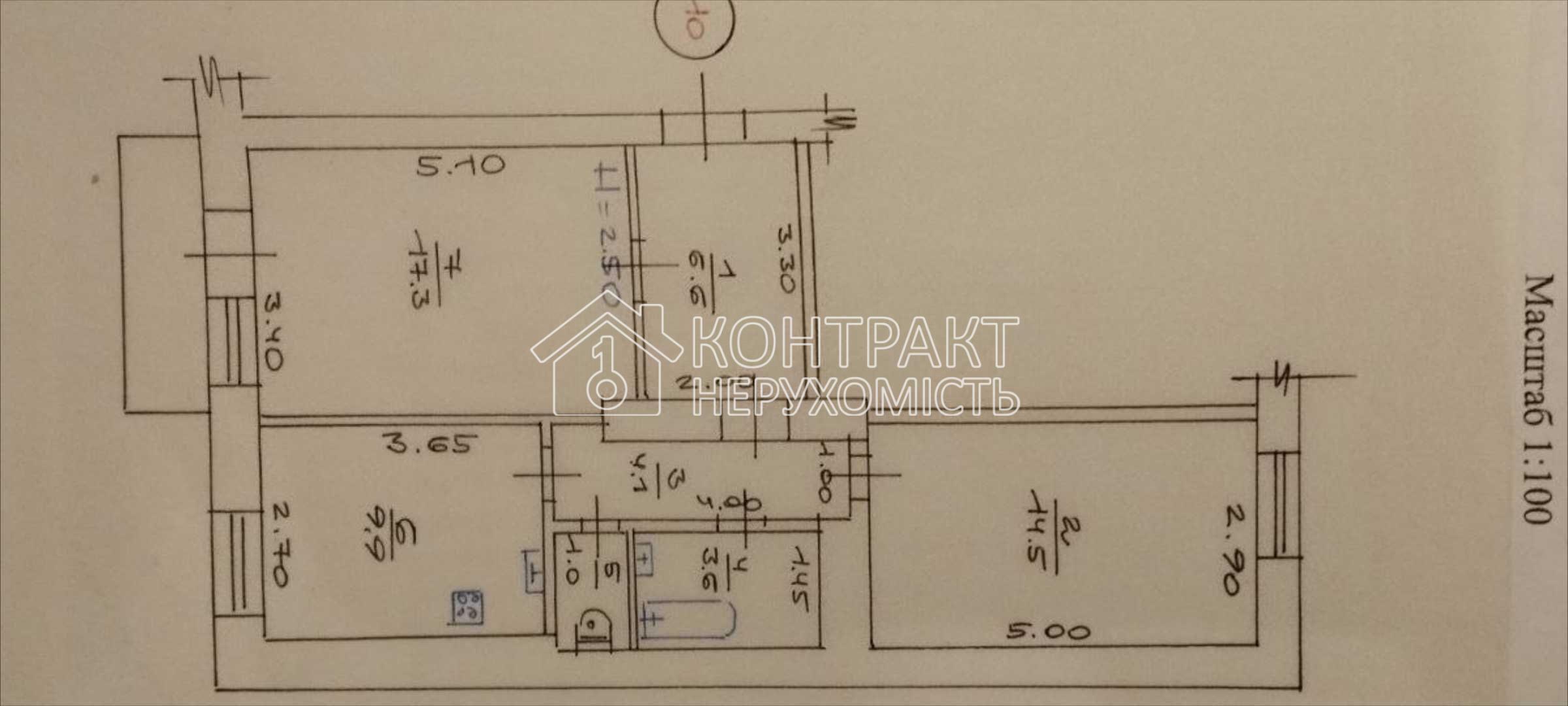 Продам 2к квартиру наб.Гімназійна,4 ЄВідновлення