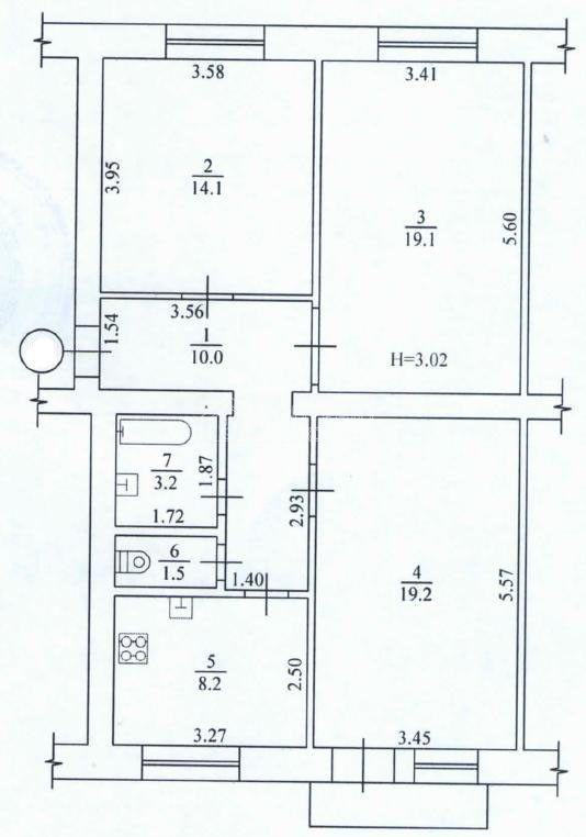 Продається 3к квартира сталінка Лисая Гора