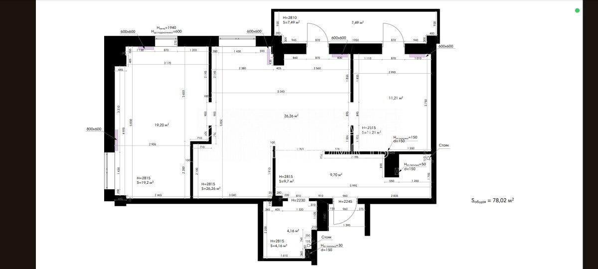 Продаж 2к.кв. 71 м2 новобудова ЖК Одеський