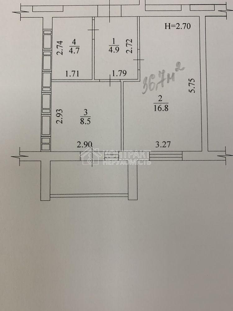 ЖК Птичка, продажа 1 комнатной квартиры 1 этаж 36,7м.