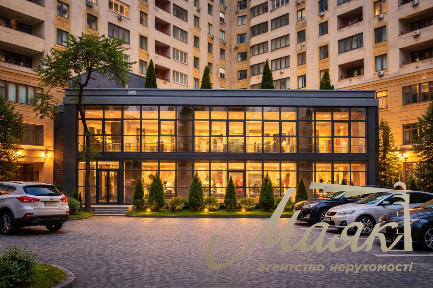 Оренда фасадного приміщення 220м2 в ЖК Atlantic Residences Фасад Оренда