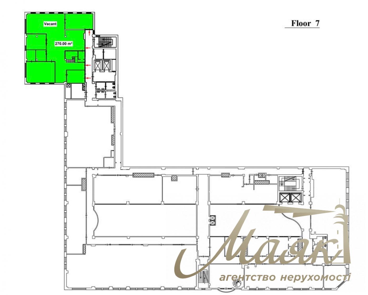 Rent duplex office 580 sq.m. in BC Leonardo on Bogdan Khmelnitsky str. 19/21