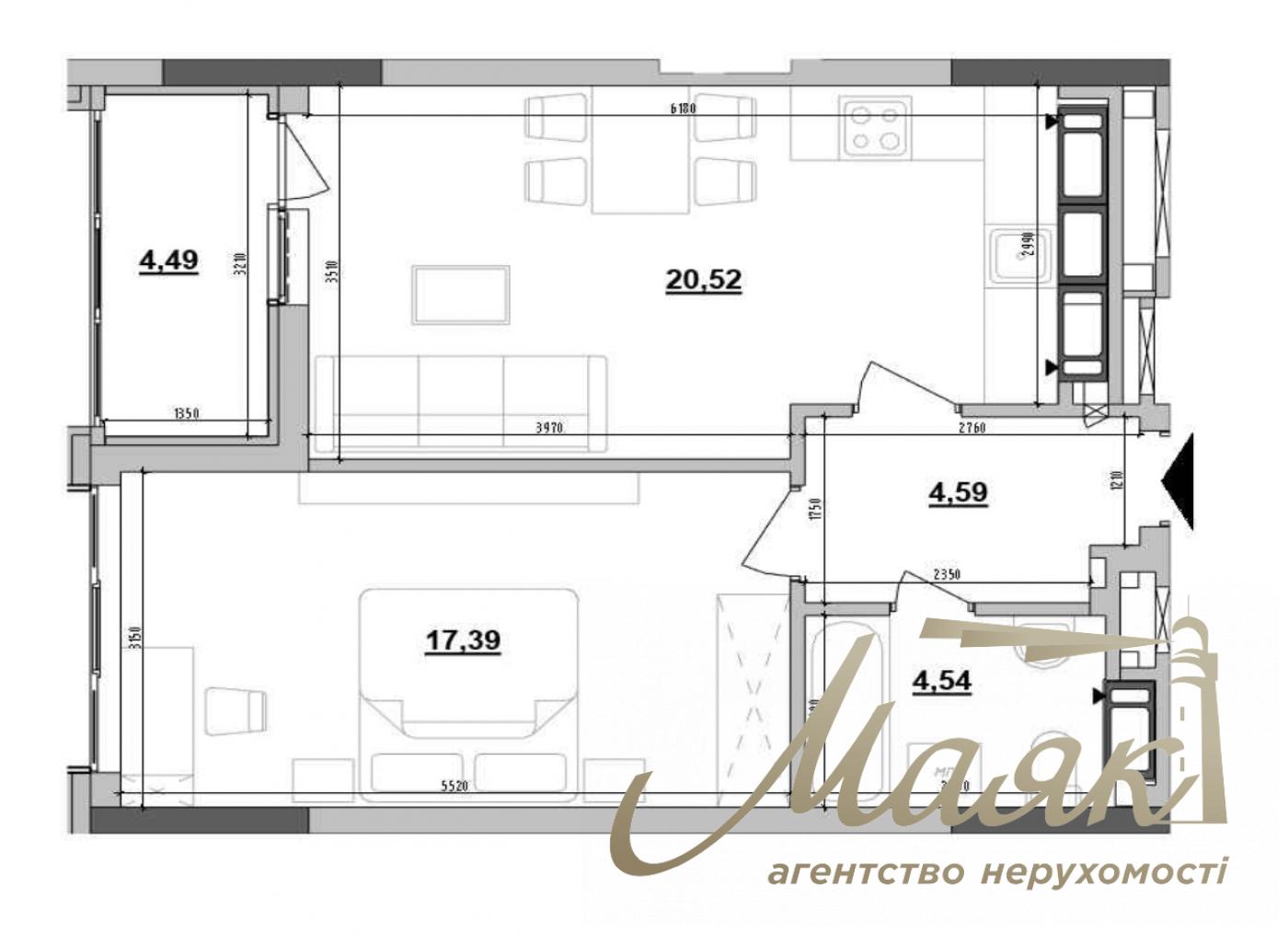 Продажа 2-комнатной квартиры ЖК Maxima Residence, ул. Коновальца