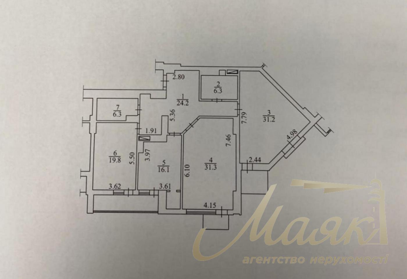 Продаж 3-кімнатної квартири, 144м², ЖК Панорама на Печерську, Печерський район, Київ