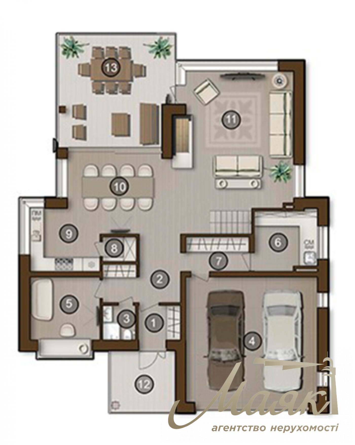 Продаж 2-поверхового будинку площею 292 м², Ходосівка, КГ «Нова Ходосівка»