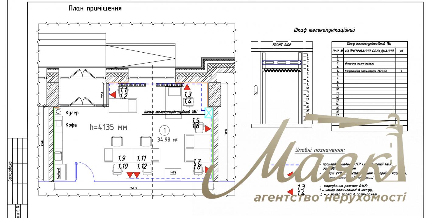Rent 40 m² in BC "Astarta, vul. Naberezhno-Khreshchatytska, Podil. Naberezhno-Khreschatitsyka, Podil, Kyiv