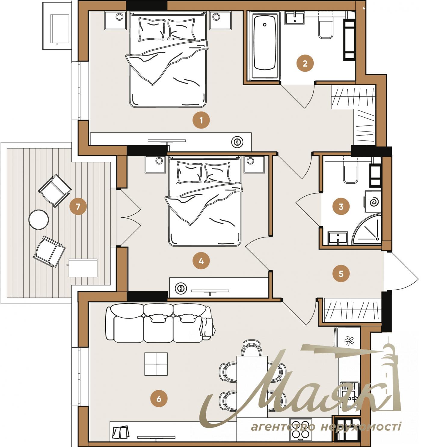 Продажа Квартира  57 м² ЖК OLEGIV Podil ,ул. Олеговская, Подол, Киев