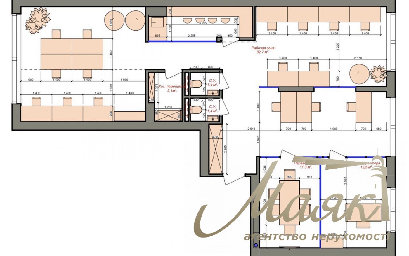Оренда офісу площею 120 м², ЖК «Французький квартал 2», Печерськ