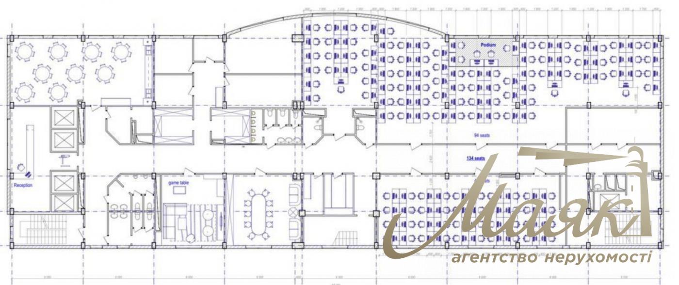 Оренда офісу площею 936 м² у бізнес-центрі «Каньйон», вул. Ярославська, 56, Поділ.