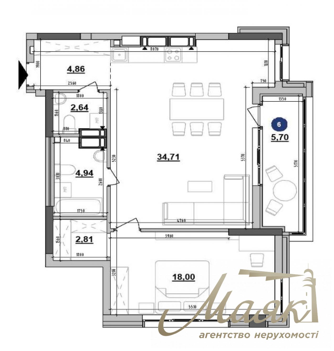 Продаж 1к. квартири 72м у ЖК Maxima Residence, Максима Резиденс, вул. Коновальця, Печерськ