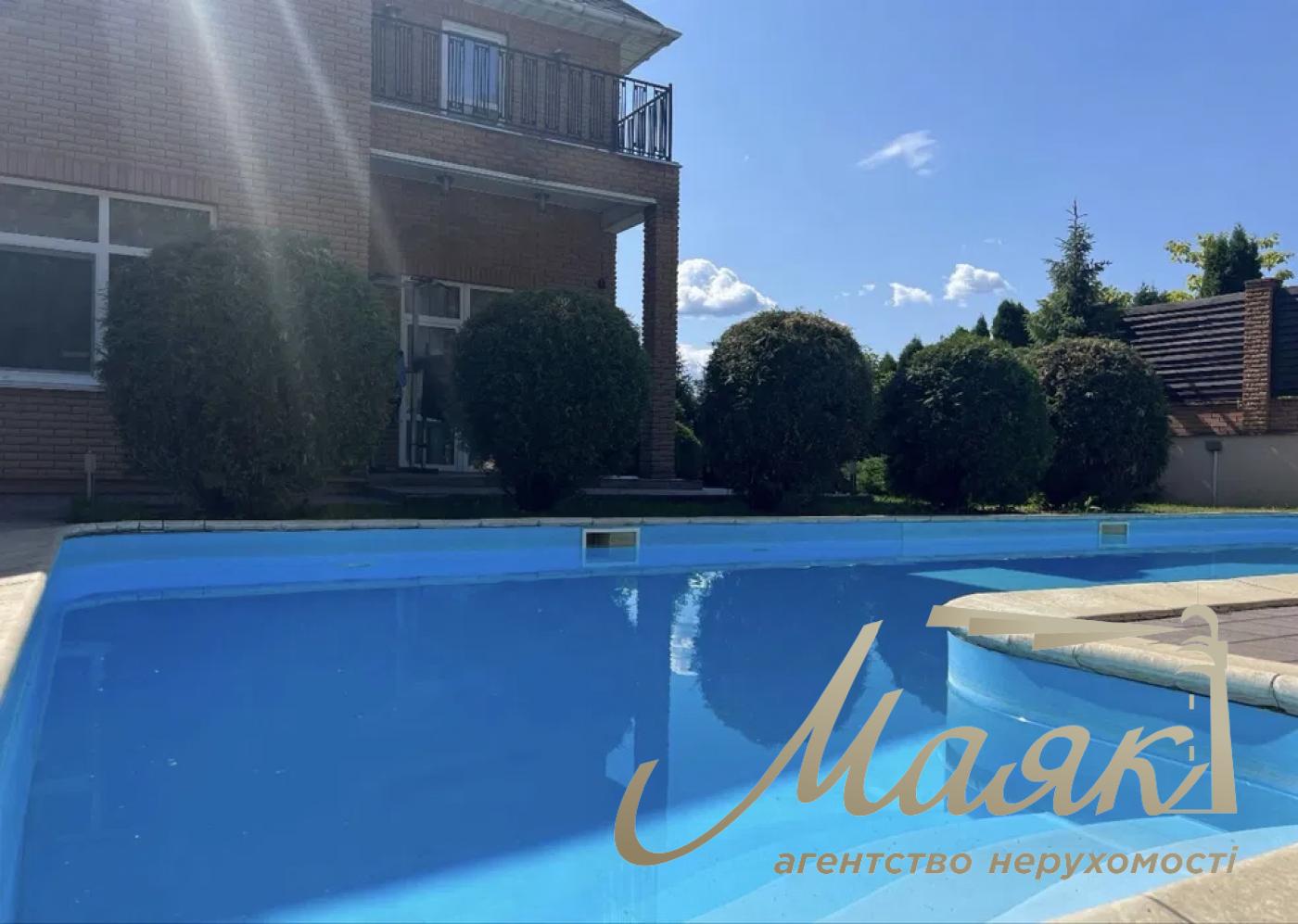 Оренда 2х-поверхового будинку 320м2 з басейном в Лісниках, Поруч з КМ "Зелений гай", 15 соток. Обухівський район, Київська область