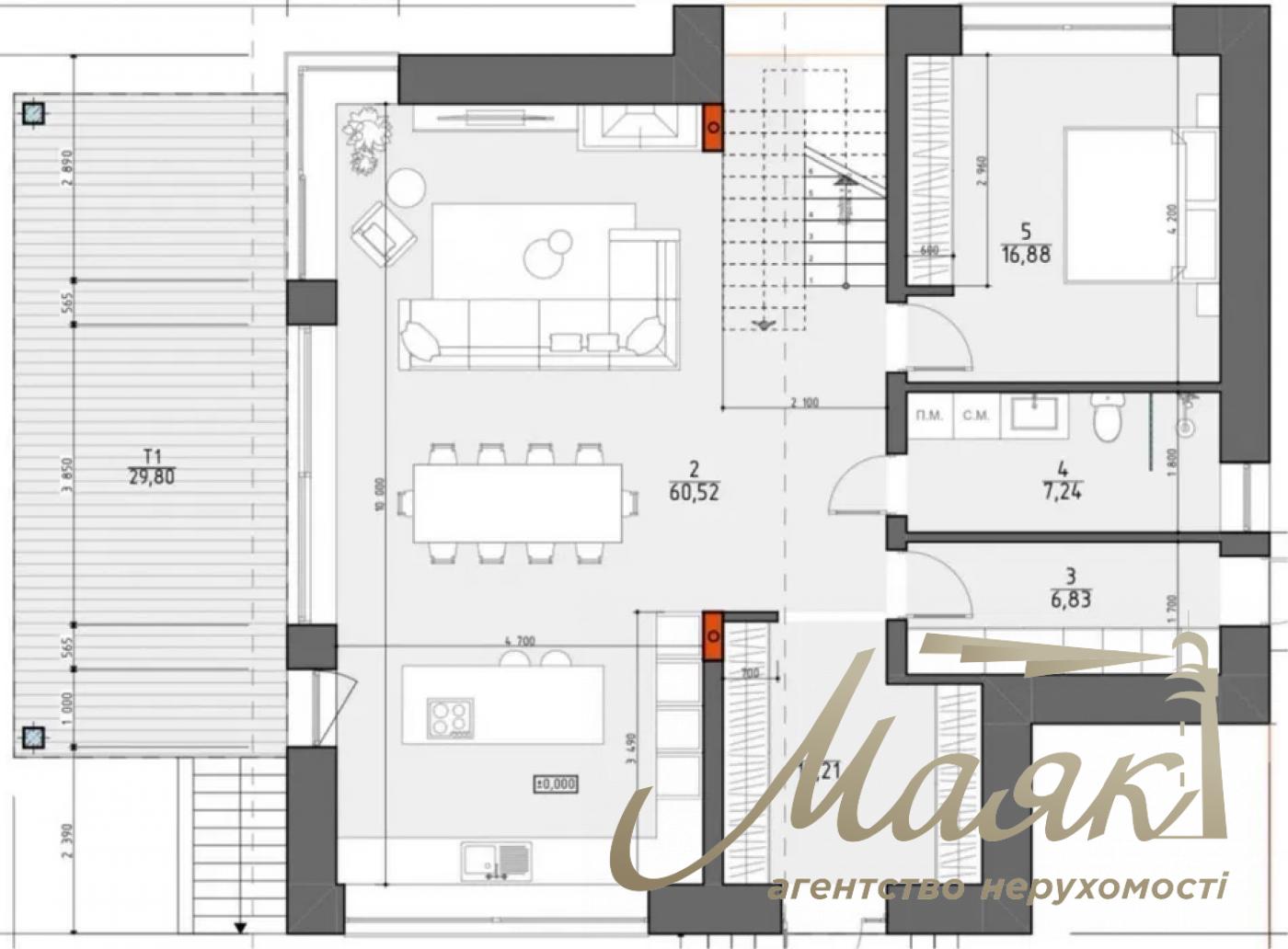 Продаж 2-поверхового будинку площею 270 м² + 40 м² підвал, Ходосівка, КГ «Нова Ходосівка»