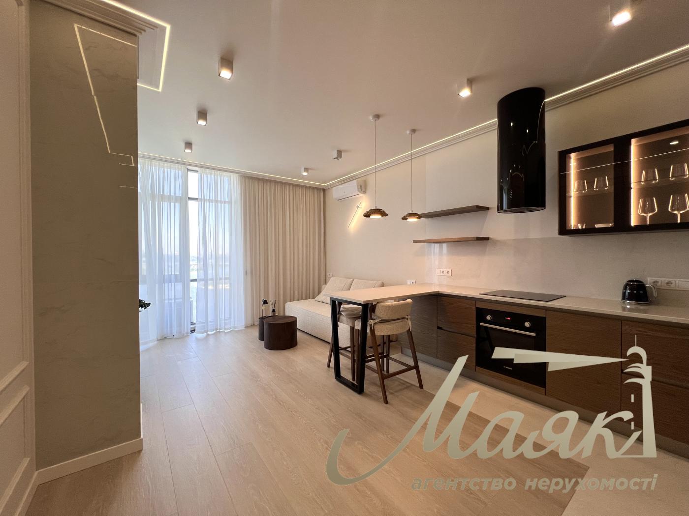 Продаж 1-кімнатної квартири з гарним видом (58,4 м²) у ЖК «Riverstone», вул. Дніпровська Набережна, 10-Д