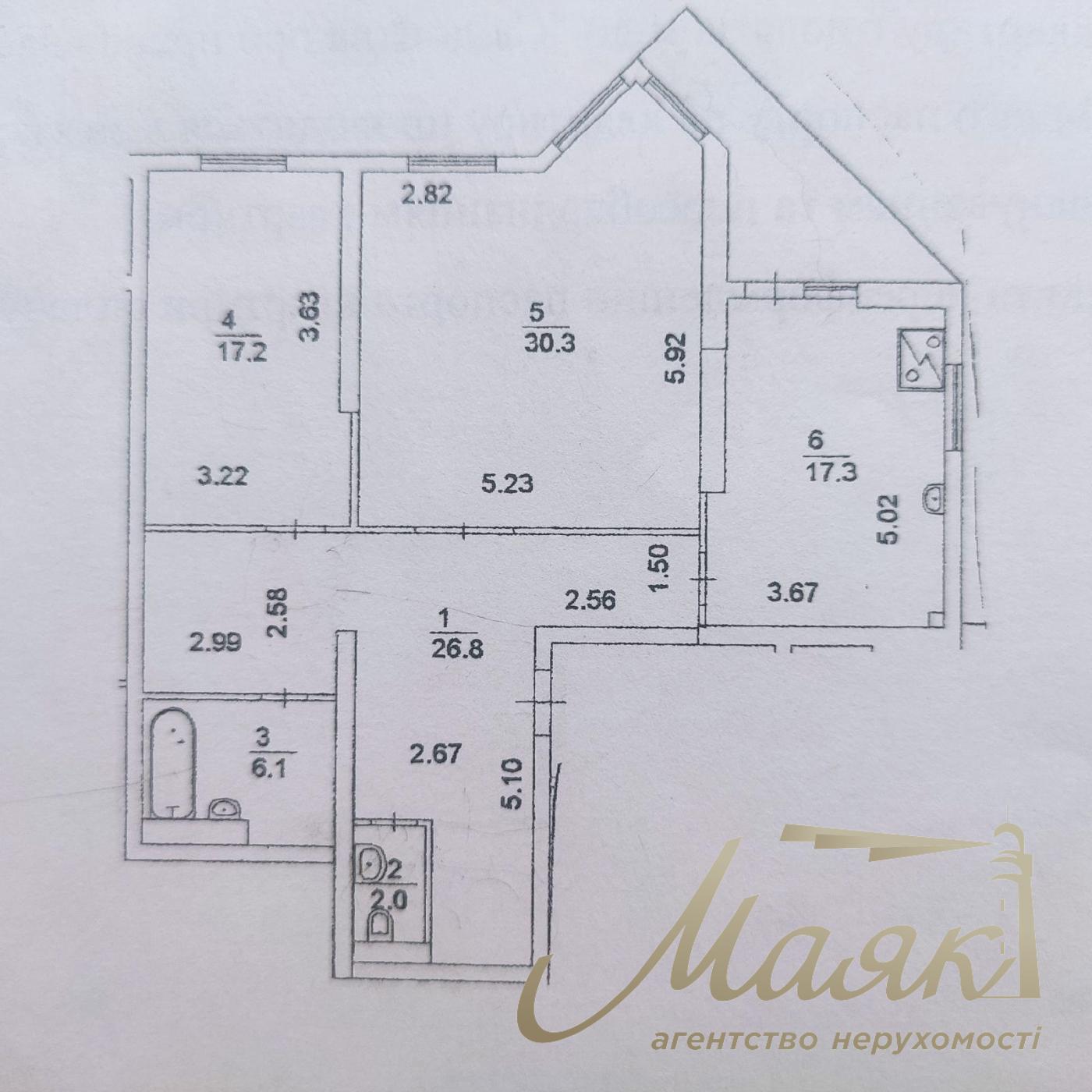 Продаж 3-кімнатної квартири, 102.9м², Деміївська, Голосіївський район, Київ