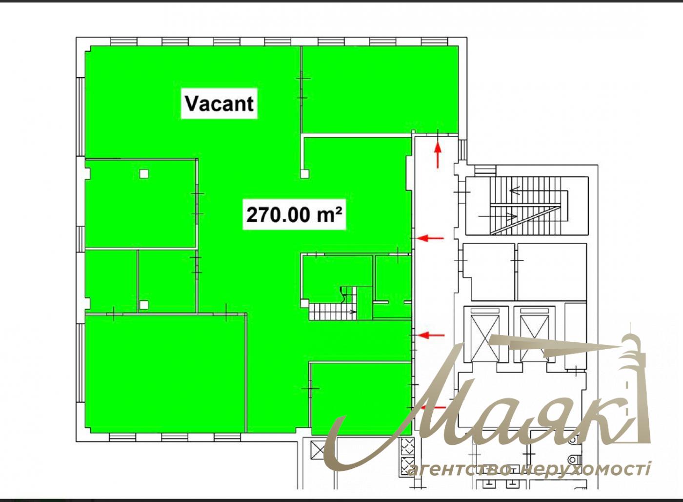 Rent duplex office 580 sq.m. in BC Leonardo on Bogdan Khmelnitsky str. 19/21