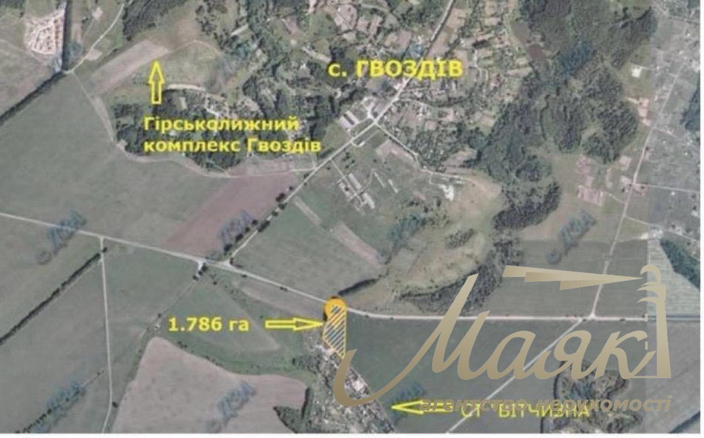 Продаж земельної ділянки площею 1,786 га, Київська обл., Обухівський р-н, Подгорцівська сільська рада