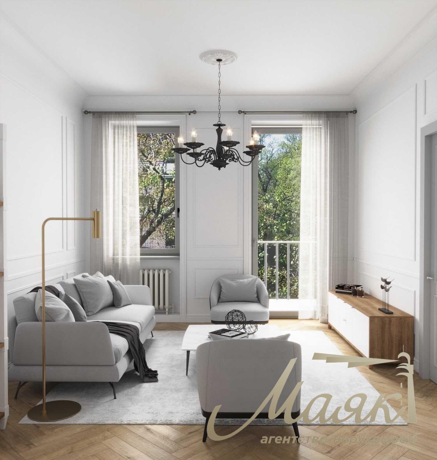 Rent a designer apartment on Silkovichnaya street, Lipki
