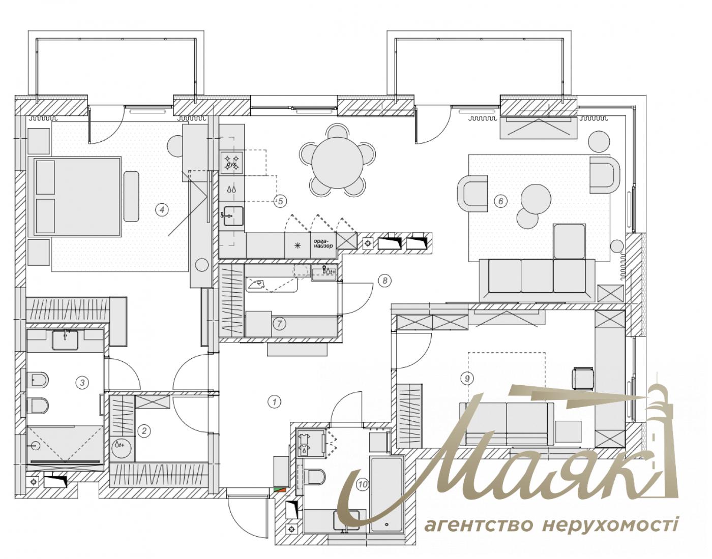 3-bedroom apartment for sale, 118 m², in the "French Quarter 2" residential complex, John McCain Street, Pechersk, Downtown, Kyiv