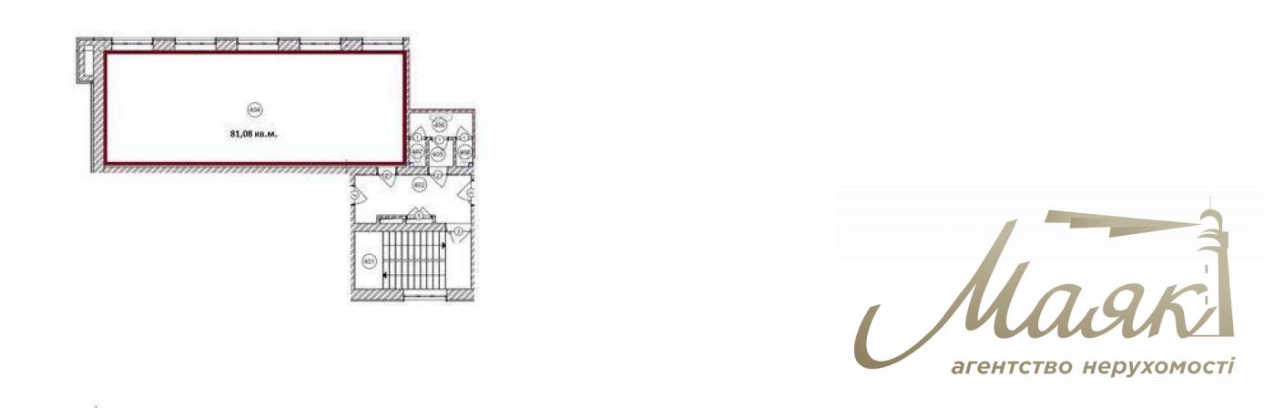 Office premises for rent in BC "Eurotown", Shevchenko district