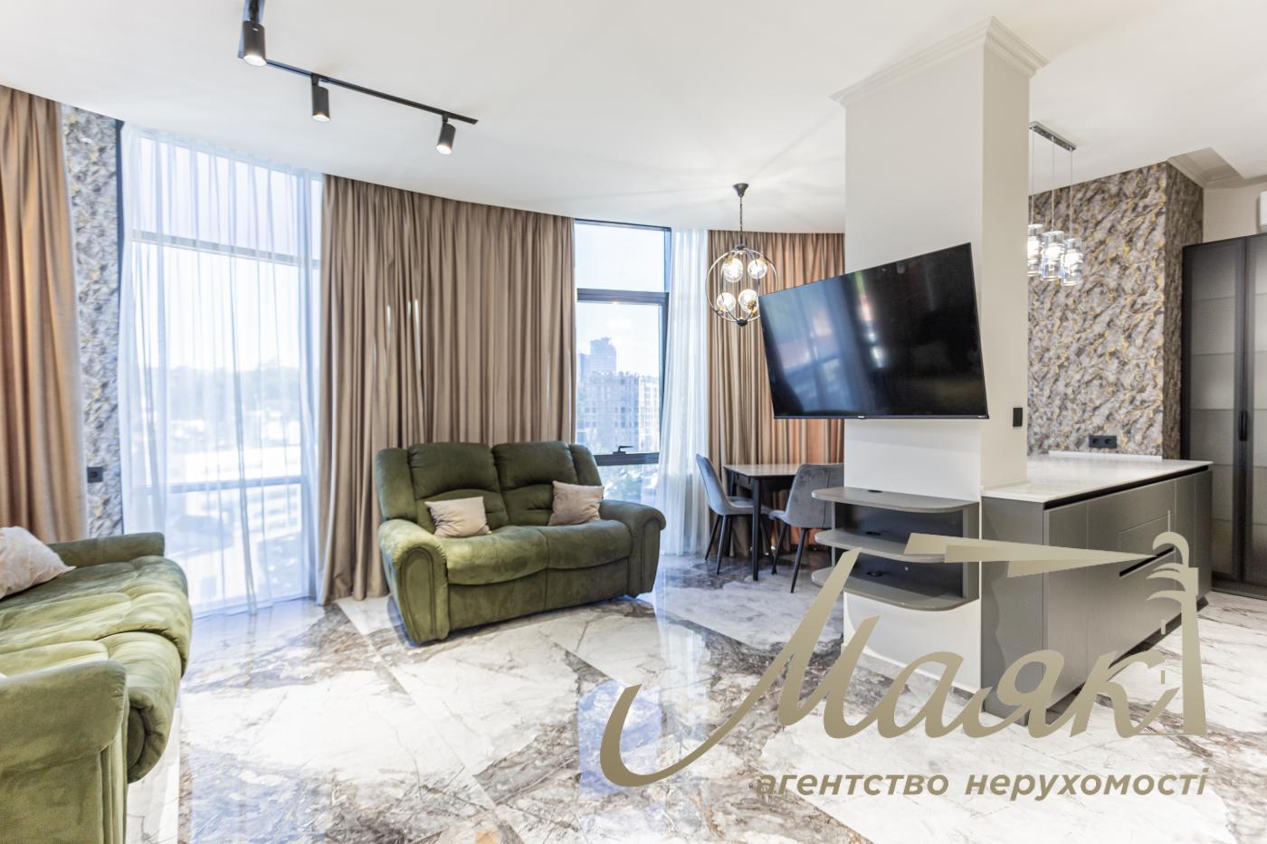 3-room apartment for sale, 91 m², in the “Exon” residential complex, downtown Kyiv, Shevchenkivskyi District, 2/1 Mirna St. 
