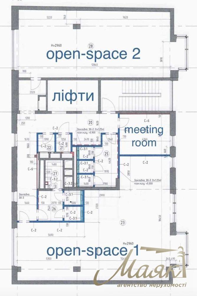Оренда офісного приміщення (288 м²) на вул. Паньківська, 14, м. Університет