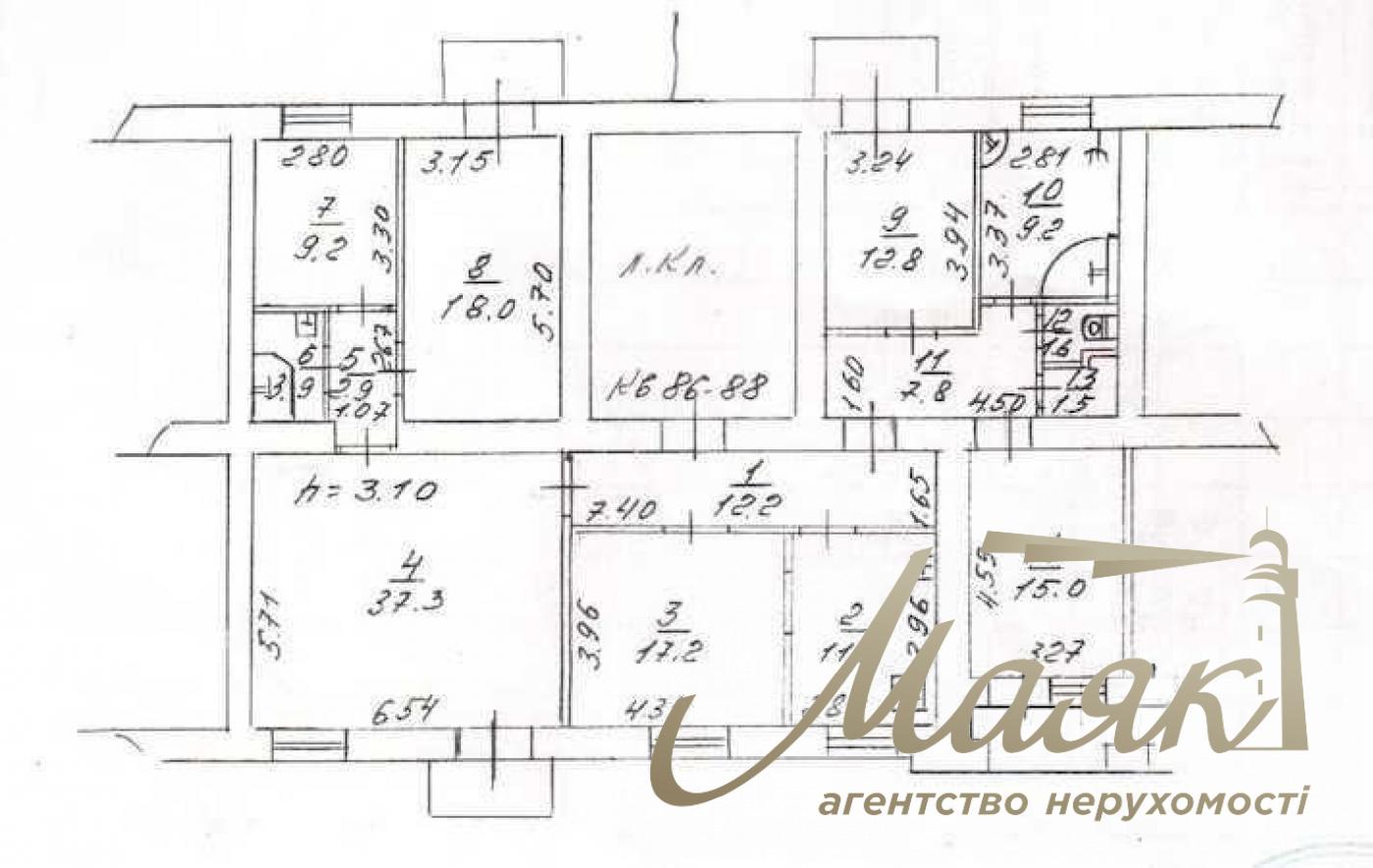 Продажа 5-комнатной квартиры, 163м², ул. Крещатик, 21, Центр, Киев