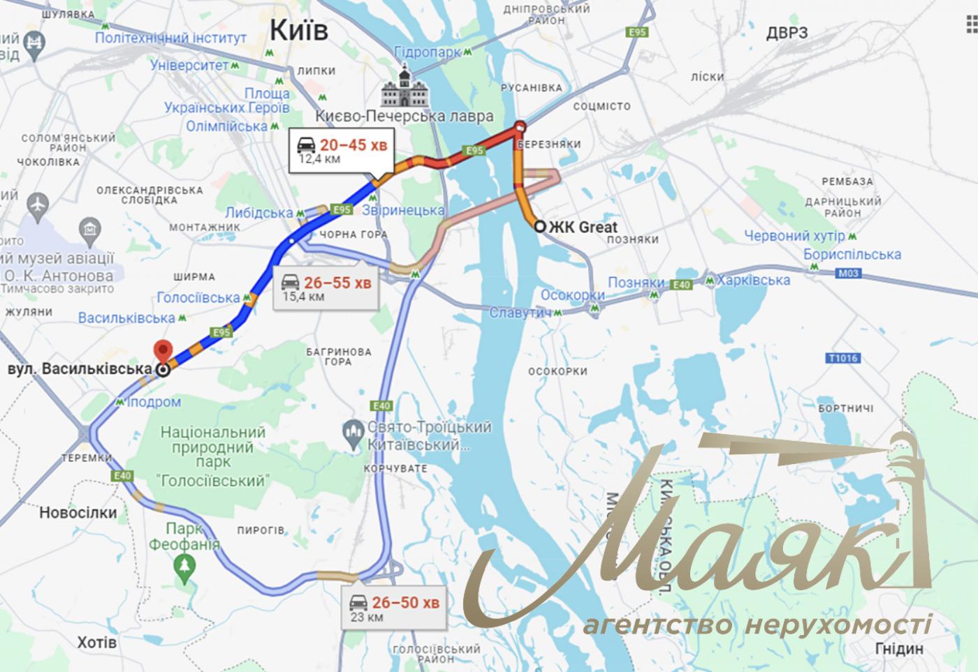 Продаж 2-кімнатної квартири з видом на Дніпро в ЖК GREAT, Осокорки, Київ.