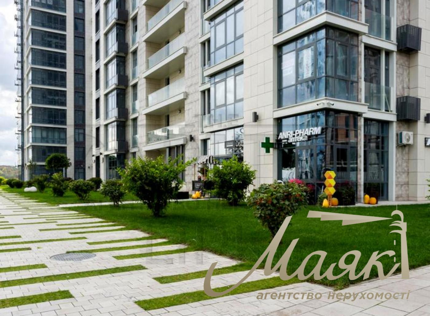 Оренда фасадного комерційного приміщення 113м2 ЖК "Новопечерські Липки" вул.Андрія Верхогляда 19-А, Київ