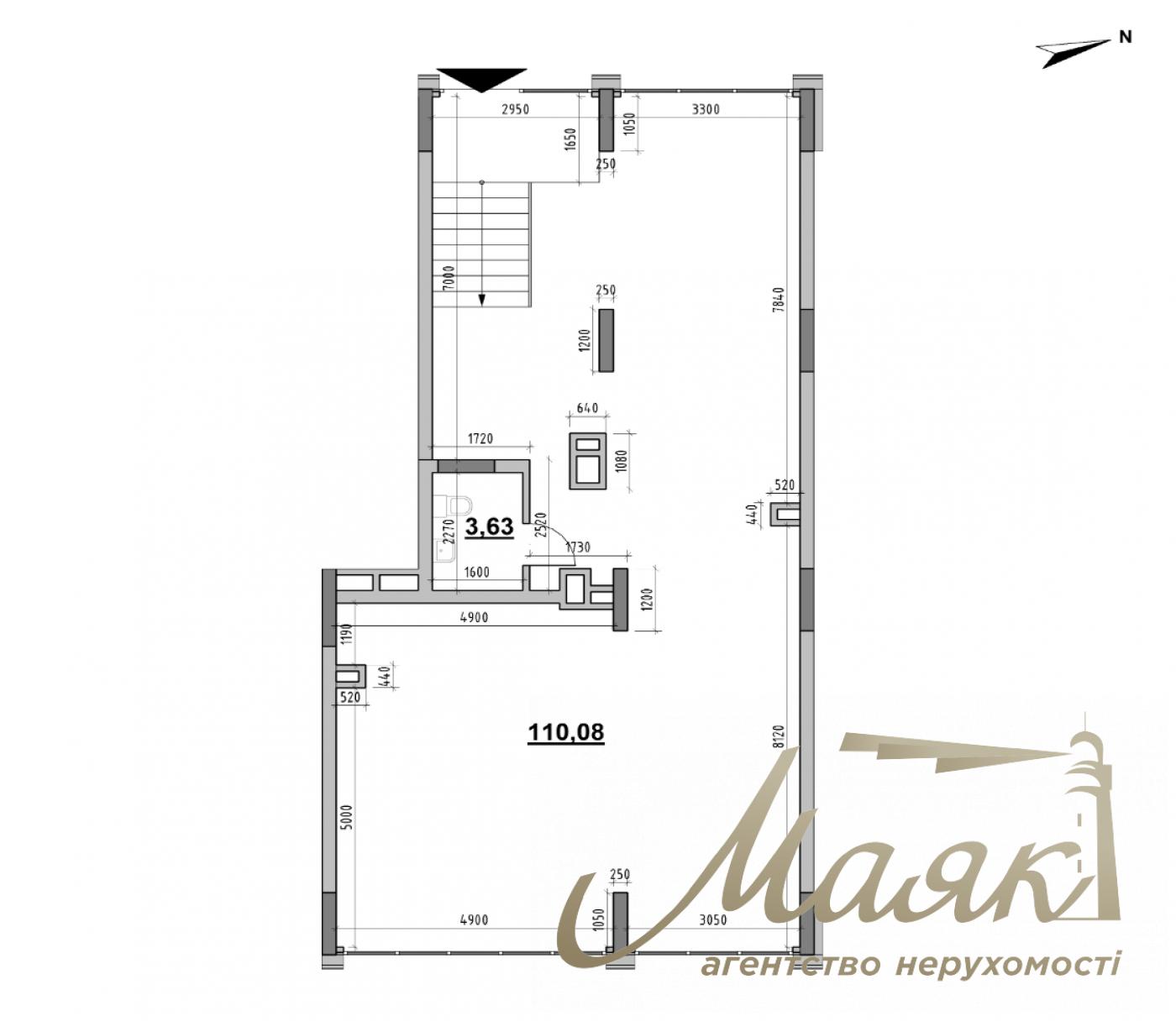 Продаж фасадного комерційного приміщення площею 113,71 м² у ЖК «Nordica Residence», Печерськ