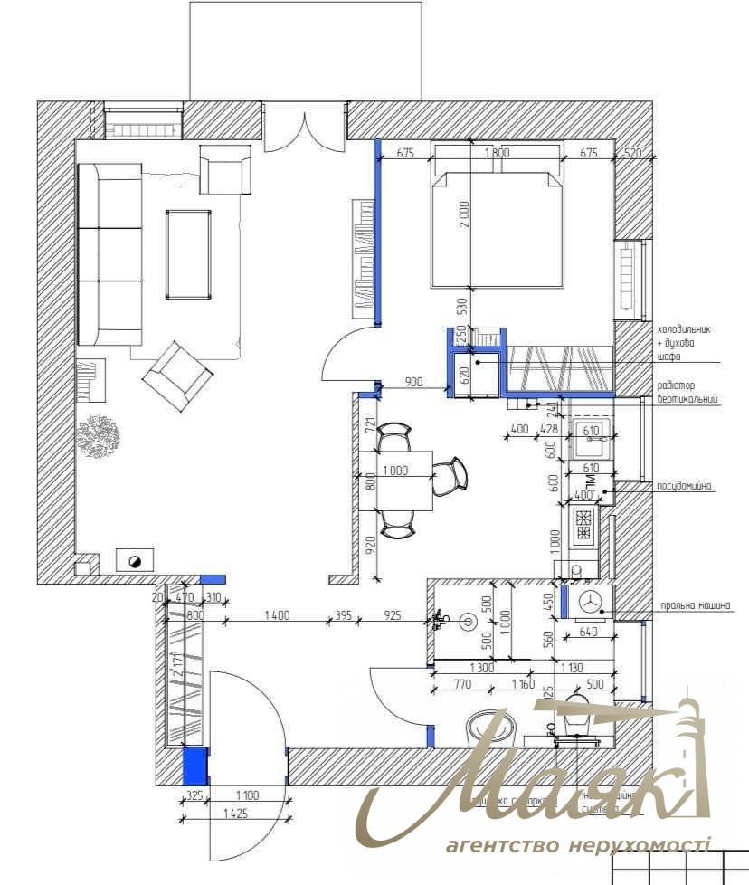 Rent a designer apartment on Silkovichnaya street, Lipki