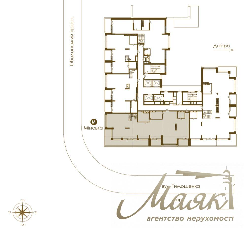 Продаж пентхаусу в елітному житловому комплексі Obolon Residences, Оболонський район, ст. м. «Мінська»