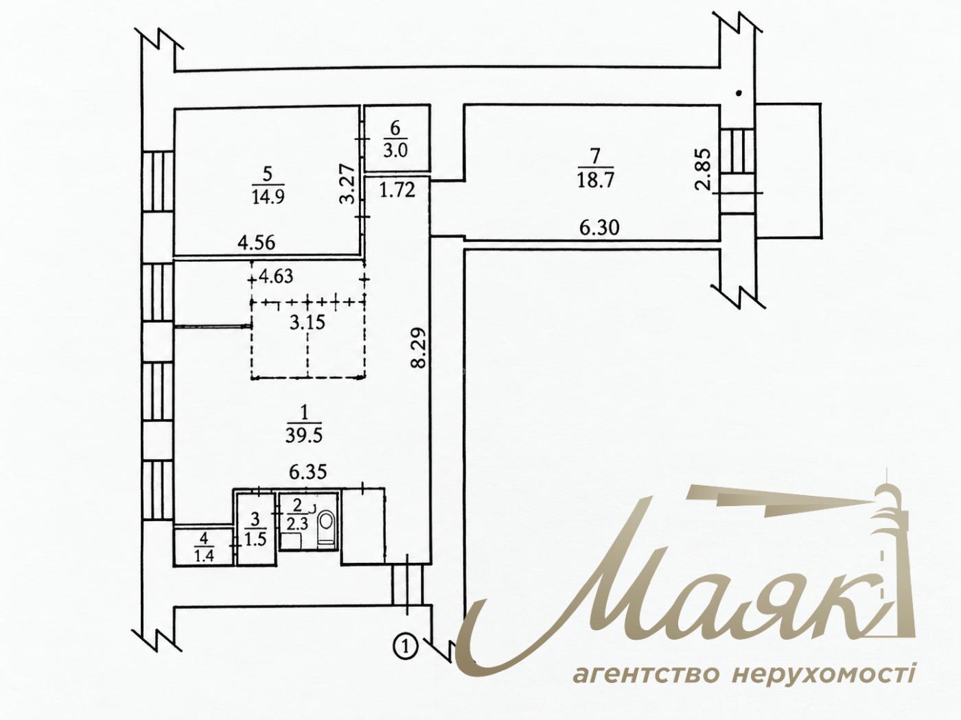 Продаж комерційного приміщення з гарним видом площею 80 м² у центрі Києва | Скоропадського, 17-А | Орендний бізнес
