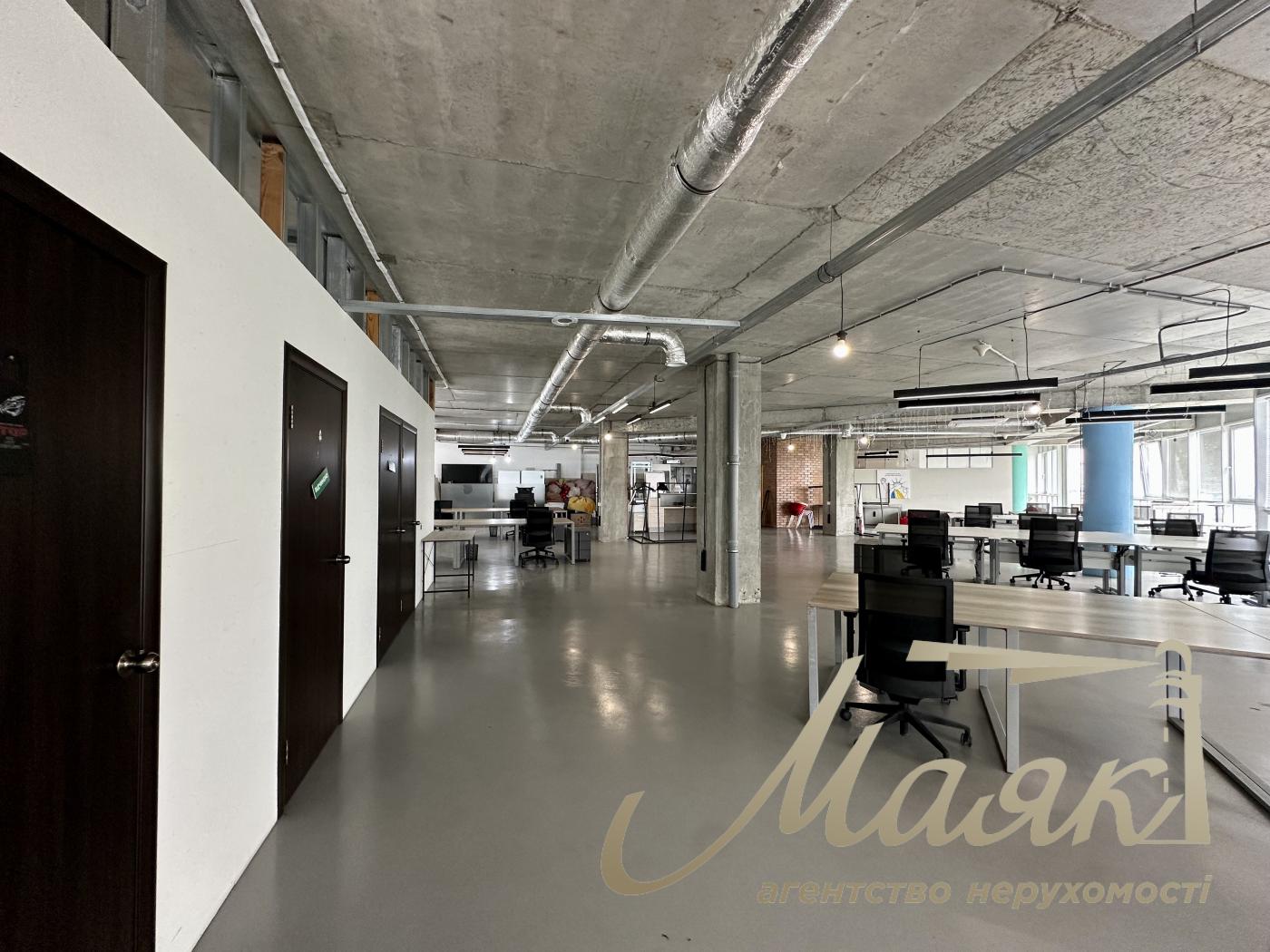 Office space with a view (415 m²) for rent in the "Rele" Business Center, 132 Holosiivskyi Ave.