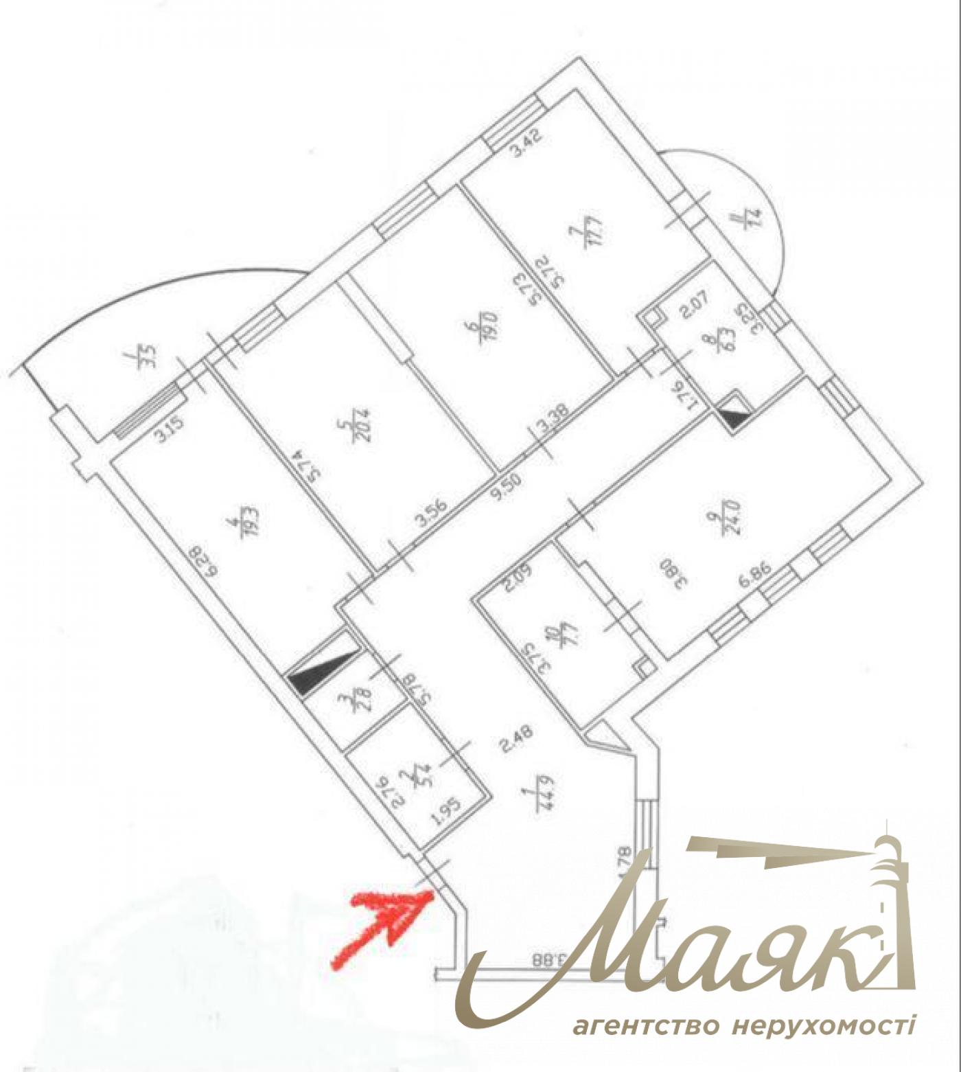 Продажа 5к квартиры, 171м2, ЖК Альтер Эго