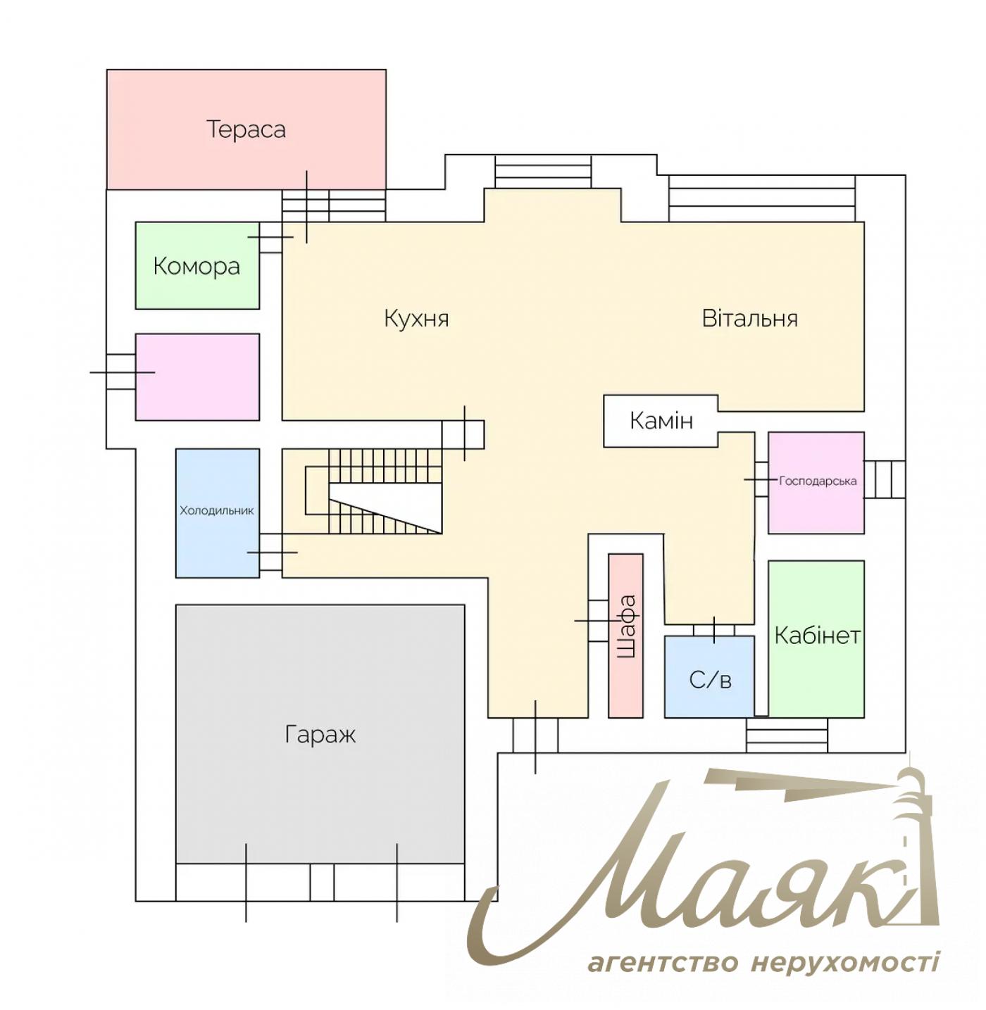 Rent a house 340 sq.m. with its own bank with. Romankov