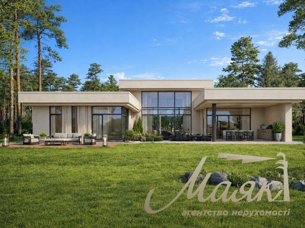 Luxury single-story house for sale: 340 m², 15 sotok, "Khutor Yasny" residential complex, VillaLumi, Lesniki village, Obukhov district, Kyiv Oblast