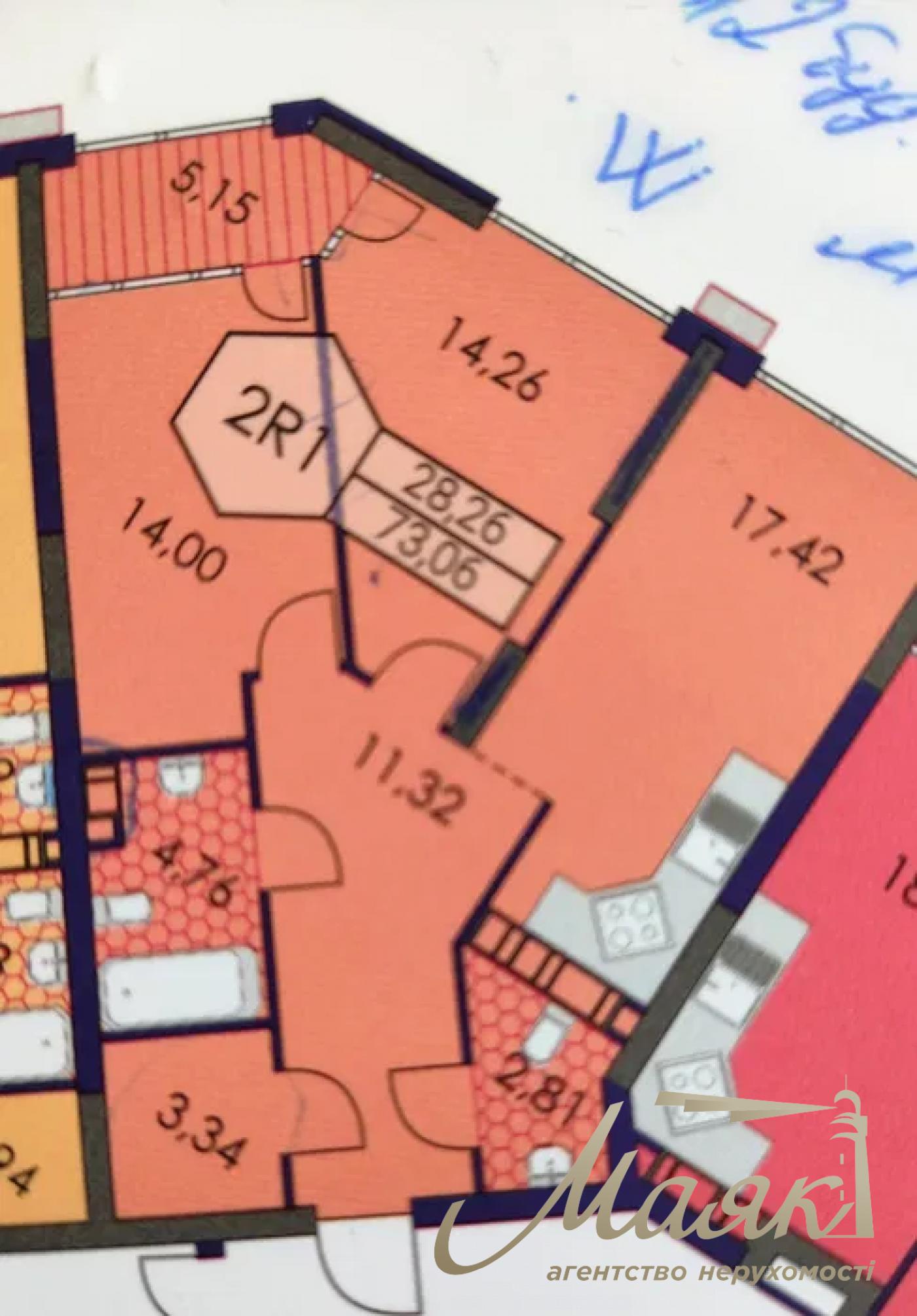 For sale 3-bedroom apartment LCD Great, Prichalnaya str.