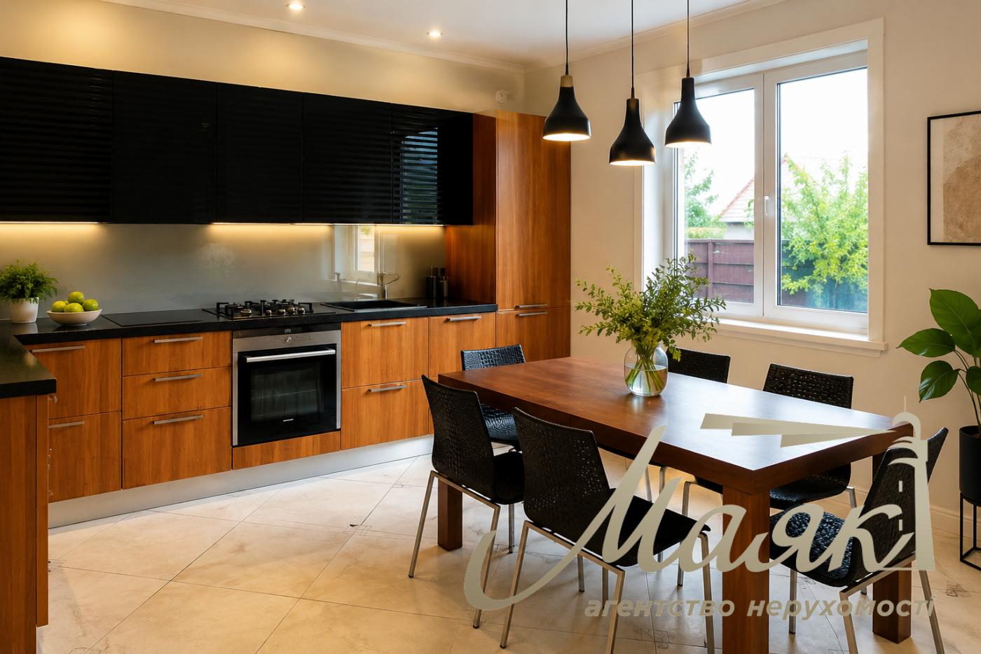 Spacious 225 m² house for rent in the village of Hatne, 5 bedrooms, fireplace, 10 minutes from the Teremky metro station, Kyiv-Sviatoshynskyi District 