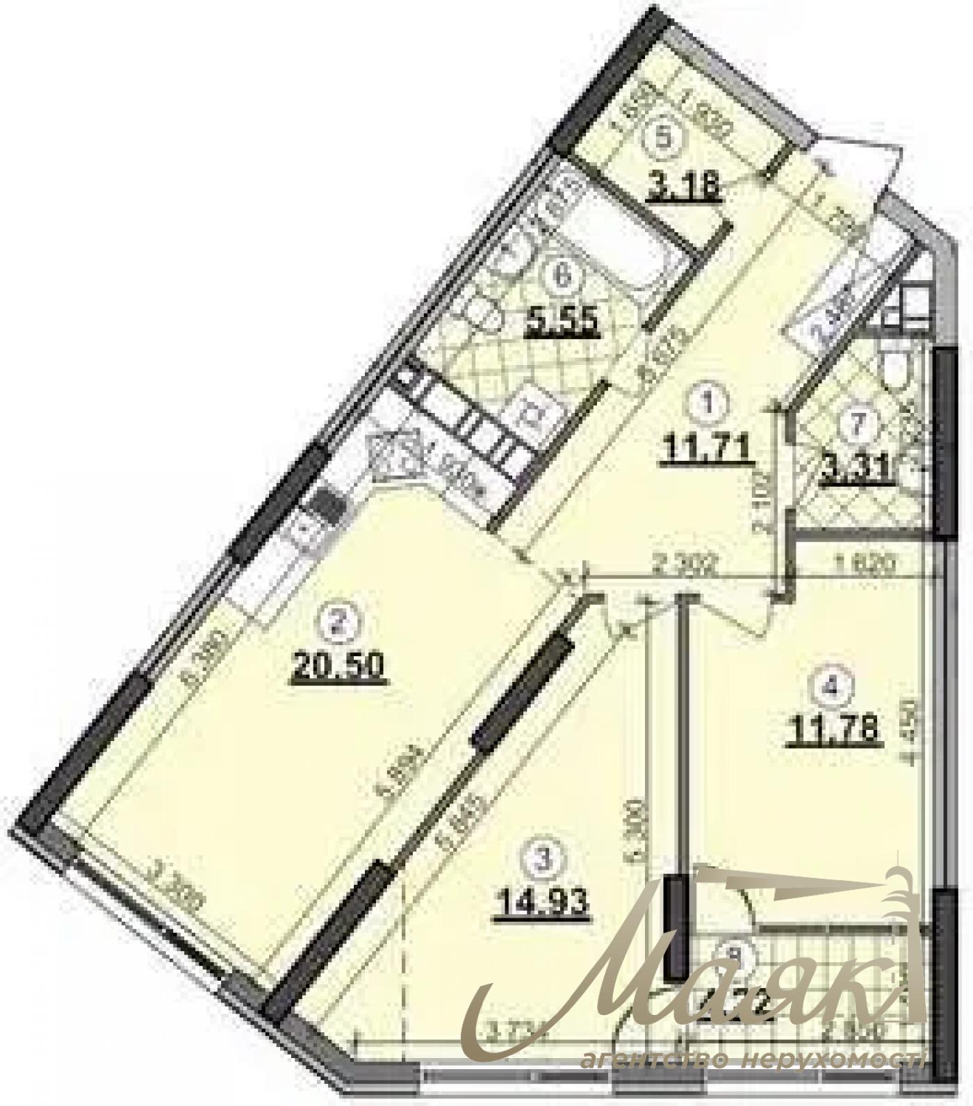 Продаж 3-кімнатної квартири ЖК Great, вул. Дніпровська наб.