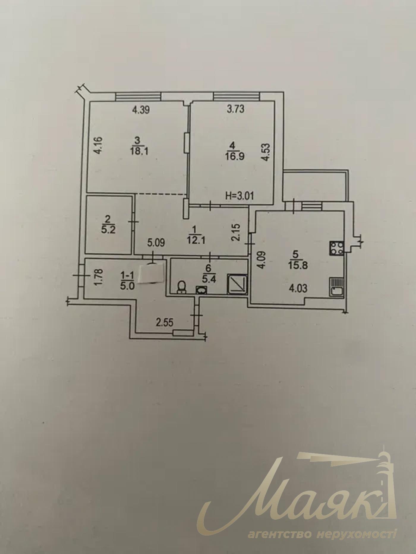 Продаж 2-кімнатної квартири в центрі Печерська, вул. Антоновича, 103