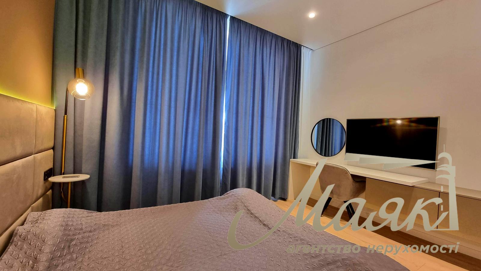 Оренда сучасної студії 60м2 у ЖК "Новопечерські Липки" Андрія Верхогляда/Драгомирова 17, Печерський район, Київ.