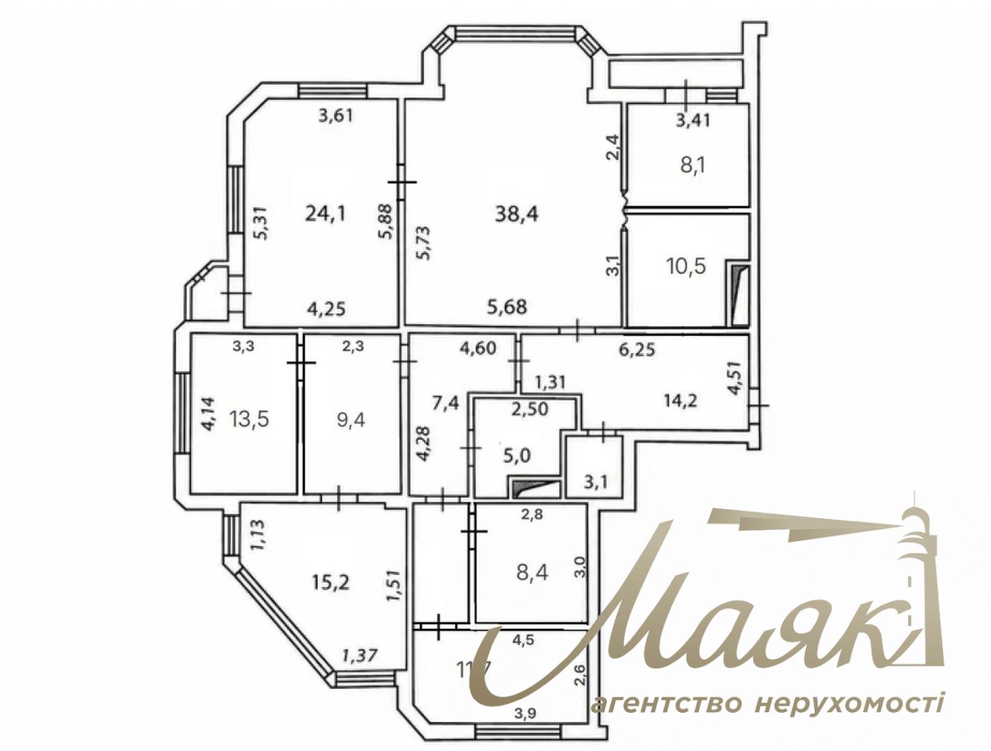 Rent a 180 m² furnished standalone office at 32A Yevhen Konovalets Street, Pechersk
