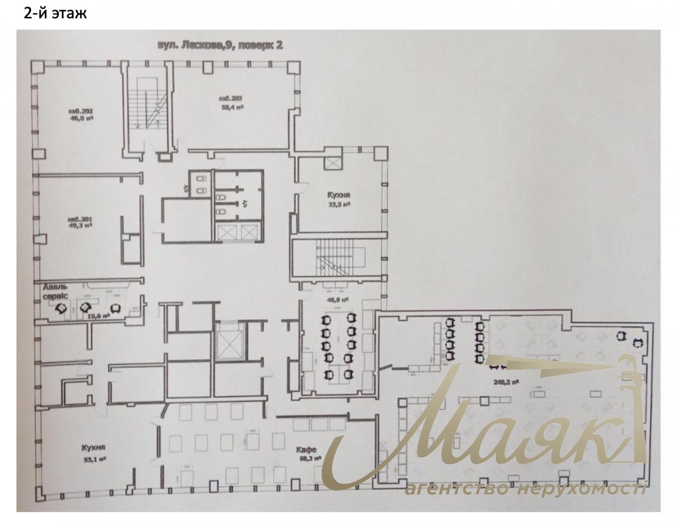 Продажа офисного здания, 8 169м2, ул. Лескова, р-н Печерск